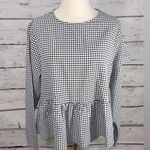 Blushmark  Gingham Check Long Sleeve Top w Drop Waist Skirted Bottom-Large Photo 0