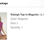 Bohme Raleigh Top In Magenta Photo 4