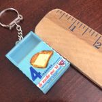 Vintage Cheese Keychain Blue Photo 2