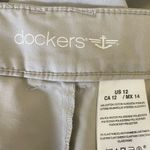 Dockers Women Cropped Pants 12 Beige Capri Casual Neutral Cruisewear Coastal Photo 1