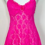 Cinema Etoile Madison Beer Rosette Lace Dress Pink Size M Photo 3