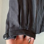 Diane Von Furstenberg DVF Melanie long sleeve cage neck black silk dress size 6 Photo 4