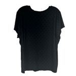 Liverpool Jeans Company Liverpool Los Angeles Womens Short Sleeve Black Shirt Size XL Polka Dot Top Photo 3