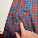 ZARA  Geometric Pattern Shirt Dress Womens SZ Medium Blue Red Orange Button *FLAW Photo 4