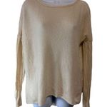 360sweater cashmere long sleeves beige sweater size Small Photo 0