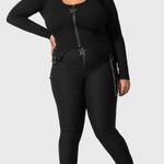 KILLSTAR Black Long Sleeve Top with Star Zipper Photo 2