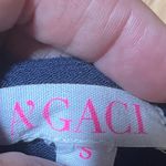 A'Gaci A’GACI Navy Blue Romper Lace Line Slit Back Stretchy Short Sleeveless size small Photo 6