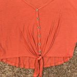 Hippie Rose  knot button detail crop top Photo 2
