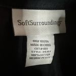 Soft Surroundings Vintage Black Pleat Front Button Down Shirt Medium Petite Photo 1