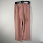 Eliane Rose Wide Leg Pull On Belted Cropped Pants Women’s Size M Dusty Pink Photo 3