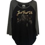 Star Wars  just trust us long sleeve T Shirt tee women's Sz L Large NWOT Photo 0