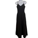 MARCELLA NYC Black Tally Maxi Sundress Built In Bra EUC Size Small Photo 1