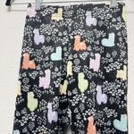 Blackmilk  Llama Pastel Black‎ Easter Colors Leggings XS Photo 1