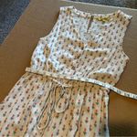 Global Desi Boho Vneck floral print jumpsuit, wide leg, sleeveless, sz XS Pink Photo 8