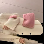 Pink Faux Fur Chain Shoulder Bag Photo 1