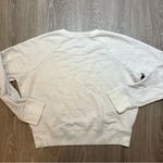J.Crew Vintage Fleece Ivory Embroidered Sweatshirt Small Photo 8
