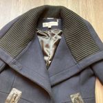 Trina Turk Wool Blend Navy Blue Single Breast Peacoat Size 10 Photo 3