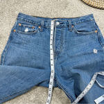 Levi's Levi’s Women’s Wedgie Icon Fit Ankle Jeans Button Fly High Rise Raw Hem Blue 29 Photo 13