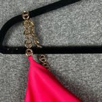 House of Harlow 1960‎ Pink Gold Chain Satin Cowl Neck Dress Party Hoco Small NWT Photo 4