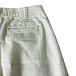 PILCRO High Rise Pleated Culottes Wide Leg Cropped Jeans White Denim Size 27 Photo 7
