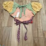 Love The Label Patchwork Cotton Voile Crop Top White Size XS Photo 3