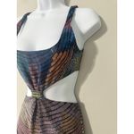 Mara Hoffman  Radial Knot Front One Piece Cutout Swimsuit Size S Photo 3