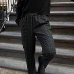 Aritzia The Group by Babaton Jimmy Pant Black Plaid Pull on size XS Preppy Minimalist Photo 0