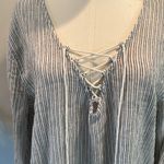 Billabong  Women's Blue Skies Striped Cover Up Dress New! Photo 5