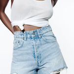 ZARA Distressed Jean Shorts Photo 0