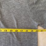 Debut  Heather Gray Short Sleeve Button-Down Top Photo 8