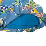 Sugar Lips NWT Floral Pleated Skort Blue Multicolor Tropical Print Size M Photo 3