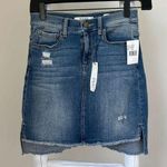 SP Black Label  Casual Pencil Mini Denim Skirt with Frayed Edge Size Small Photo 0