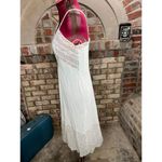 negligee slip Vintage white nightgown sheer lace bust Size M Photo 7
