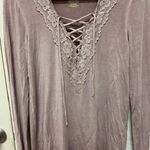 American Eagle Soft and Sexy Long Sleeve Top S Tan Photo 0