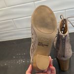 Qupid Taupe Lace up Heals Photo 5