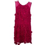 Anthropologie Thistlepearl red floral lace mini dress size 4 Photo 11