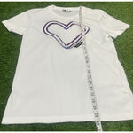 Carven Embroidered Heart White Short Sleeve T Photo 6