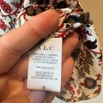 ALC Frank ALC Sleeveless Autumn Floral Print Silk Too with Tassels size 2 Photo 2