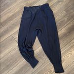 Free people harem drop crotch Black Ribbed Jogger Pants large Photo 1