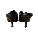 y2k Donald J. Pliner Black Satin & Embroidered Mules w/ Kitten Heel Size 9.5 Photo 5