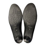 Aquatalia Suede Pumps Black Nappa Round Toes Italy Heels Weatherproof Shoes 9 B Photo 5