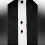 ZARA NWT sleeveless crepe mini dress white trim contrast, collard button front Photo 3