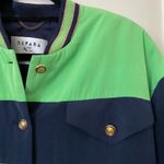 Vintage Separa Fink Striped Bomber Jacket‎ Green Size 10 Photo 3