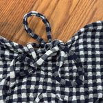 Shoshanna Cinched One Piece Swimsuit Gingham black white size 4 NWT Photo 6