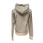Known Supply Sz Small Sand Nude Striped Hoodie Pullover Sweater Organic Cotton Black Photo 2