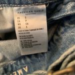 American Eagle Distressed Patchwork Denim Tomboy Shortalls Size Small Photo 6