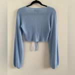 White Fox Boutique White Fox Blue Always Daydreaming Long Sleeve Crop Size Large Photo 6