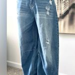 SheIn Distressed Blue Flare Jeans Photo 1