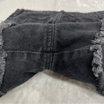 Refuge  Distressed Shorts Raw Hem Black Jean Denim Short Chelsea Size 7 Punk rock Photo 7