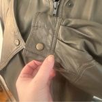 Vintage Essebi Grey Green Faux Leather Bomber Jacket Size undefined Photo 6